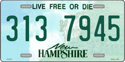 NH license plate 3137945