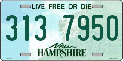 NH license plate 3137950