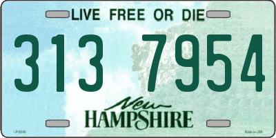 NH license plate 3137954