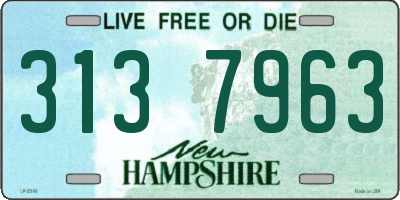 NH license plate 3137963