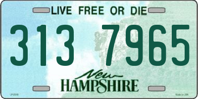 NH license plate 3137965