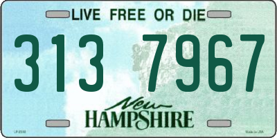 NH license plate 3137967