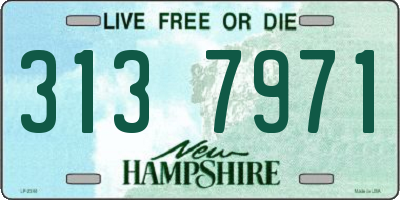 NH license plate 3137971