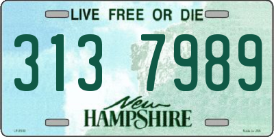 NH license plate 3137989