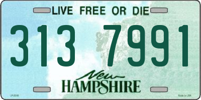 NH license plate 3137991
