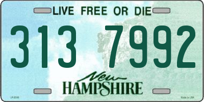 NH license plate 3137992