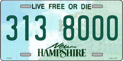 NH license plate 3138000