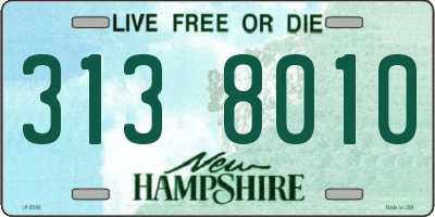 NH license plate 3138010