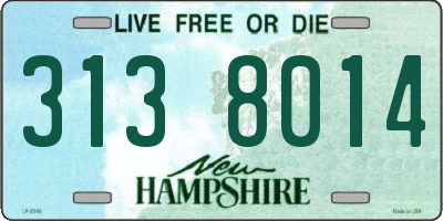 NH license plate 3138014