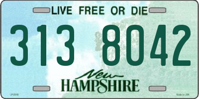 NH license plate 3138042
