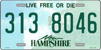 NH license plate 3138046