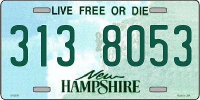 NH license plate 3138053