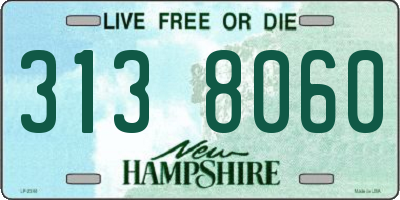 NH license plate 3138060