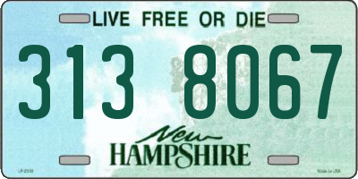 NH license plate 3138067