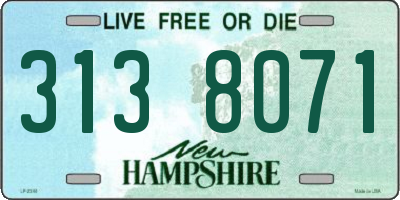 NH license plate 3138071