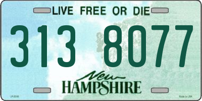NH license plate 3138077