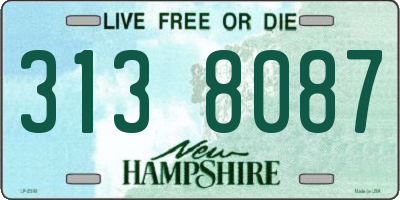NH license plate 3138087