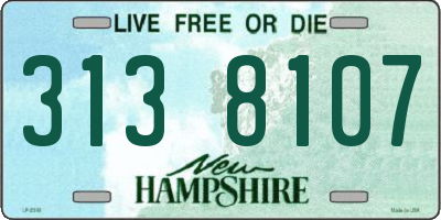 NH license plate 3138107