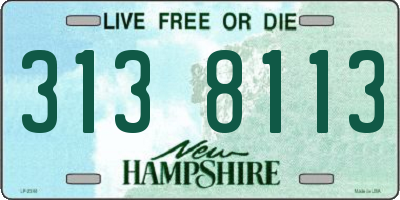 NH license plate 3138113