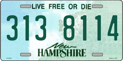 NH license plate 3138114