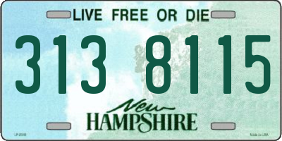 NH license plate 3138115