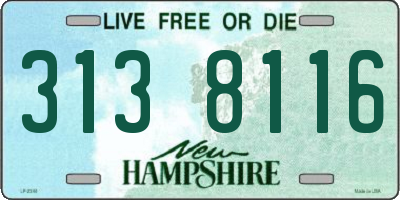 NH license plate 3138116