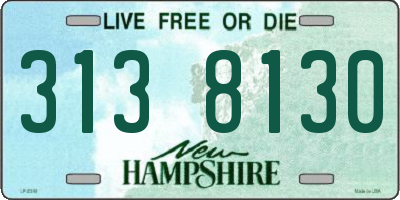 NH license plate 3138130