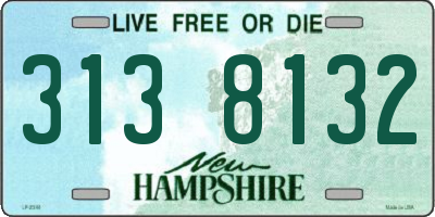 NH license plate 3138132