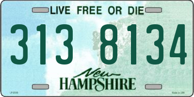 NH license plate 3138134