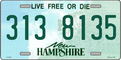 NH license plate 3138135