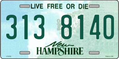 NH license plate 3138140
