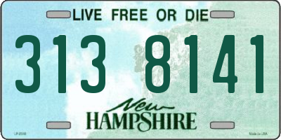 NH license plate 3138141