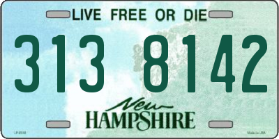 NH license plate 3138142