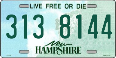 NH license plate 3138144