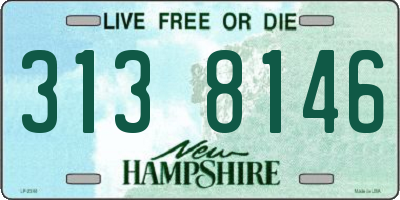 NH license plate 3138146