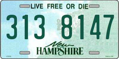 NH license plate 3138147