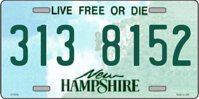 NH license plate 3138152
