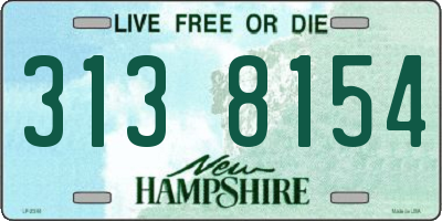 NH license plate 3138154