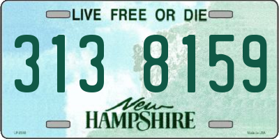 NH license plate 3138159