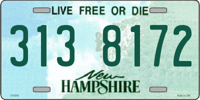 NH license plate 3138172