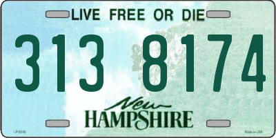 NH license plate 3138174