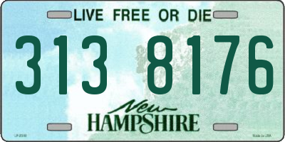 NH license plate 3138176