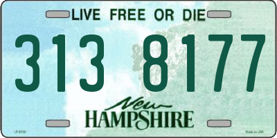 NH license plate 3138177