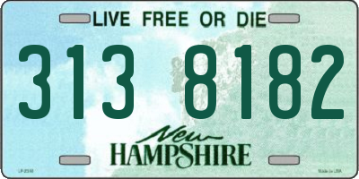 NH license plate 3138182