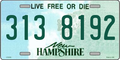 NH license plate 3138192