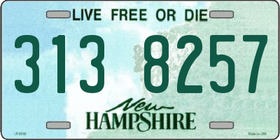 NH license plate 3138257