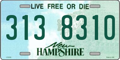 NH license plate 3138310