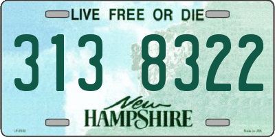 NH license plate 3138322