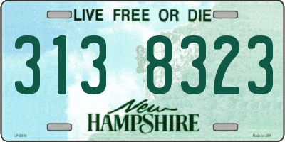 NH license plate 3138323