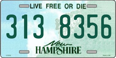 NH license plate 3138356